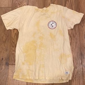 Subtle tie die yellow tshirt